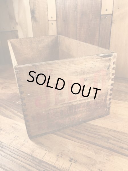 アンティークのJell-Oのビンテージ木箱