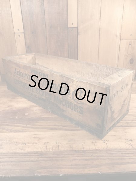 Ackerman-Johnson Co.の企業物のビンテージ木箱
