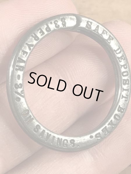 アドバタイジング物のノベルティのヴィンテージキーリング