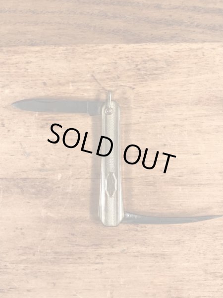 アールデコのゴールドのビンテージ折り畳みナイフ