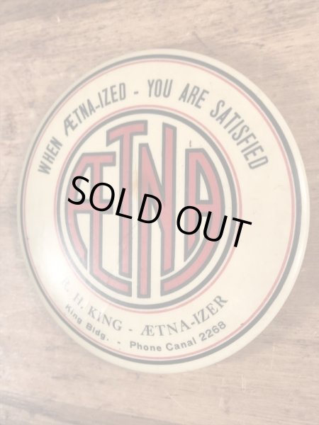 Aetna-Izerのアドバタイジング物のヴィンテージハンドミラー