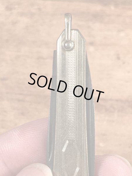 アールデコのゴールドのビンテージ折り畳みナイフ