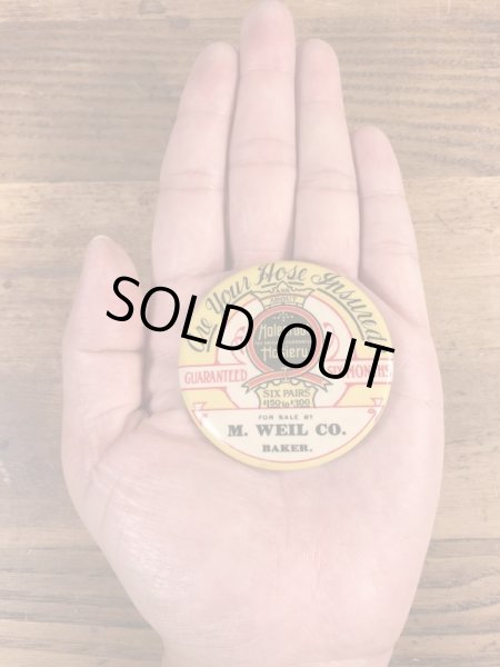 Holeproof Hosieryのアドバタイジング物のヴィンテージハンドミラー