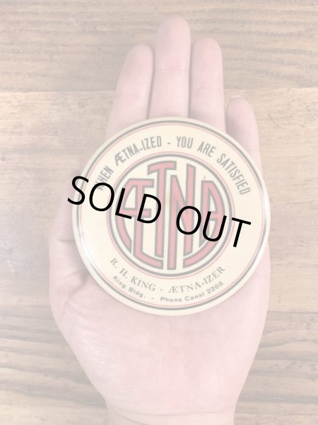 Aetna-Izerの企業物のビンテージ手鏡