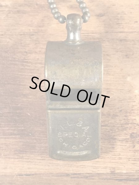 V.L.& A.Special Chicagoのボールチェーンが付いたビンテージ呼び笛