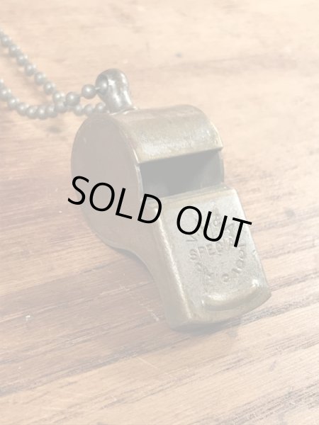 V.L.& A.Special Chicagoのボールチェーンが付いたヴィンテージホイッスル