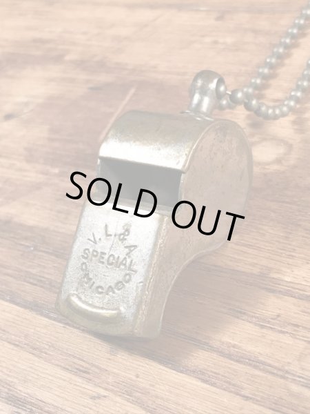 V.L.& A.Special Chicagoのボールチェーンが付いたビンテージ呼び笛