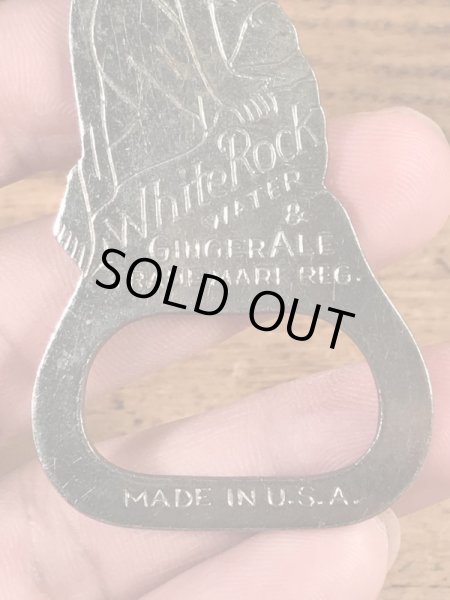 White Rock Water & Ginger Aleの女神のヴィンテージボトルオープナー