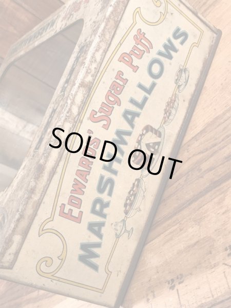 Edwards'社製のマシュマロが入っていたヴィンテージ店頭用ケース