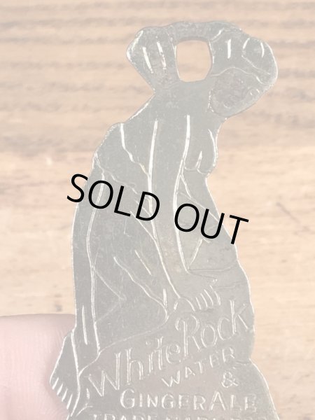 White Rock Water & Ginger Aleの女神のビンテージ栓抜き