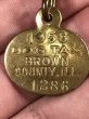 Brown Countyのブラス製のヴィンテージドッグタグ