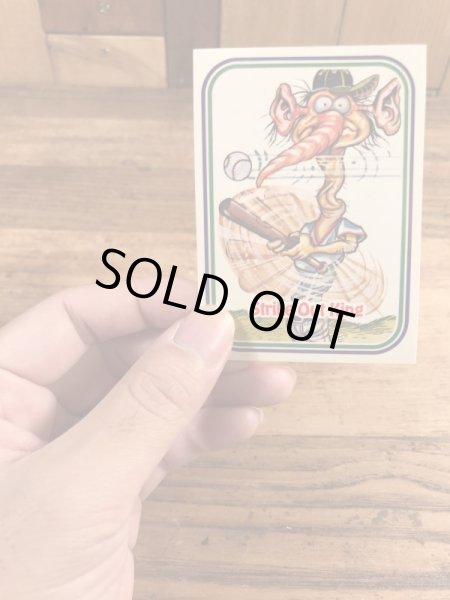 LEAF社製のベースボールモンスターの80年代ビンテージシールカード