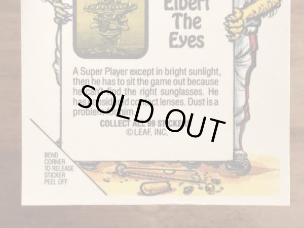 LEAF社製のベースボールモンスターの80年代ビンテージシールカード