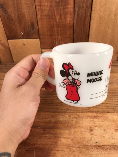 画像3: Disney Mickey & Minnie Mouse Fire King Mug　ミッキー&ミニーマウス　ビンテージ　マグカップ　ファイヤーキング　70年代