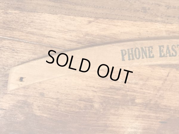 アメリカの企業物のアンティークのウッドハンガー