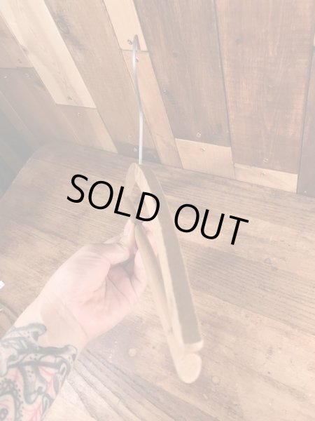 アメリカのアドバタイジング物のアンティークのウッドハンガー