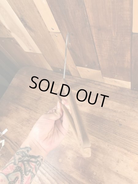 アメリカのアドバタイジング物のアンティークのウッドハンガー