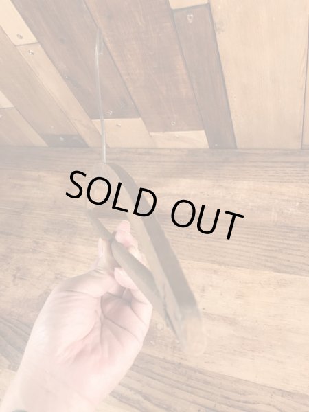 アメリカの企業物のアンティークのウッドハンガー