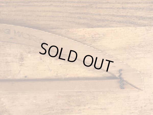 アメリカのアドバタイジング物のアンティークのウッドハンガー