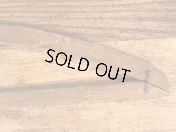 アメリカの企業物のアンティークのウッドハンガー