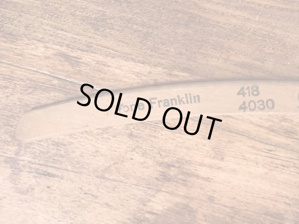 アメリカの企業物のアンティークのウッドハンガー