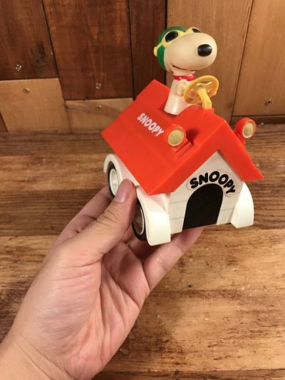 画像3: Aviva Snoopy “Flying Ace” Dog House Car Toy　スヌーピー　ビンテージ　カートイ　フライングエース　70〜80年代