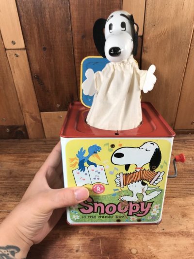 画像3: Mattel Peanuts Snoopy In The Music Box　スヌーピー　ビンテージ　ミュージックボックス　びっくり箱　70年代