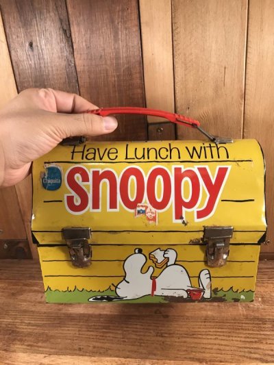 画像3: Thermos Peanuts Snoopy Metal Lunch Box & Thermo Bottle Set　スヌーピー　ビンテージ　ランチボックス＆水筒セット　60年代