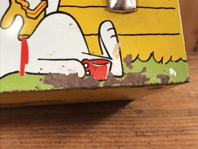 画像2: Thermos Peanuts Snoopy Metal Lunch Box & Thermo Bottle Set　スヌーピー　ビンテージ　ランチボックス＆水筒セット　60年代
