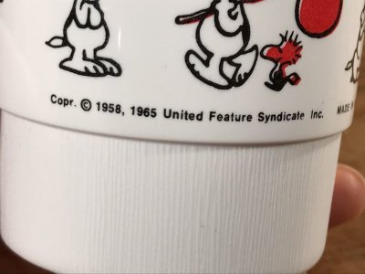 画像1: Peanuts Snoopy Stacking Plastic Cup　スヌーピー　ビンテージ　プラスチックカップ　70〜80年代
