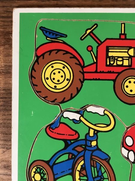 プレイスクール社製の車のビンテージパズル