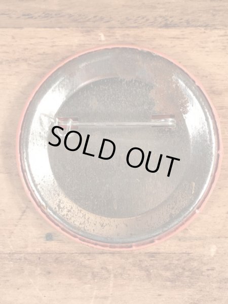 Smurfのメッセージが書かれたヴィンテージ缶バッチ