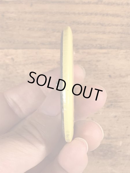 スマーフのSmile! It Doesn't Hurtのメッセージが書かれたビンテージ缶バッジ