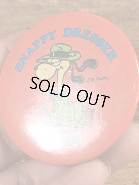 ガーフィールドのオーディーのヴィンテージ缶バッチ