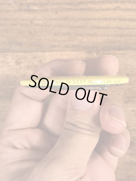 Smurfのメッセージが書かれたヴィンテージ缶バッチ