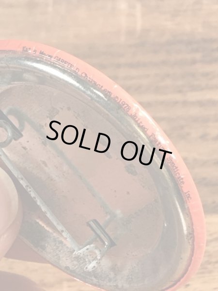 ガーフィールドのオーディーのビンテージ缶バッジ