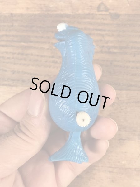 セサミストリートのクッキーモンスターのビンテージトコトコ人形