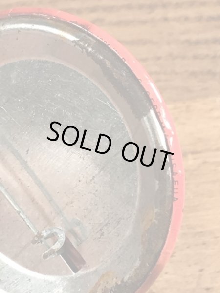 Smurfのメッセージが書かれたヴィンテージ缶バッチ