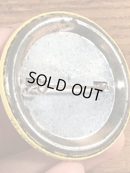 Smurfのメッセージが書かれたヴィンテージ缶バッチ