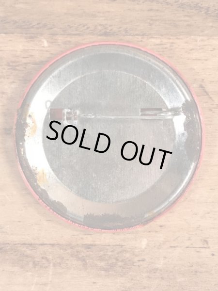 Smurfのメッセージが書かれたヴィンテージ缶バッチ