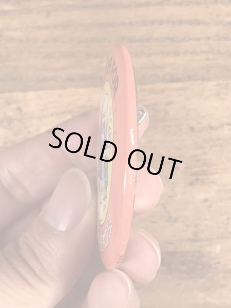 スマーフのI Live For Weekends!のメッセージが書かれたビンテージ缶バッジ