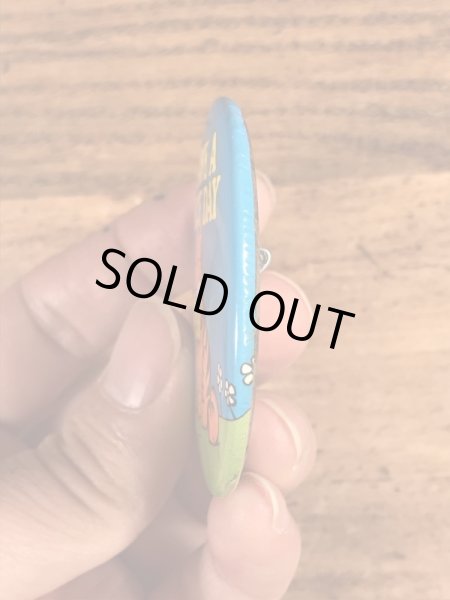 ガーフィールドのHave A Nice Dayのメッセージが書かれたビンテージ缶バッジ