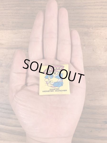 パックマンの四角のビンテージ缶バッジ