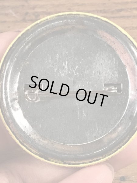 Smurfのメッセージが書かれたヴィンテージ缶バッチ