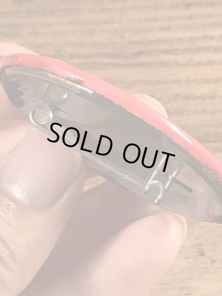 スマーフのI Hate Homework!のメッセージが書かれたビンテージ缶バッジ