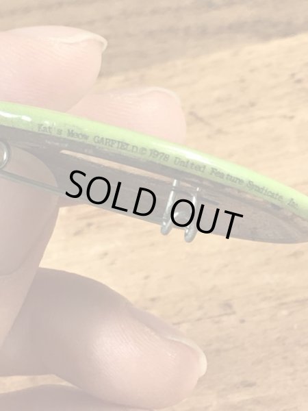 ガーフィールドのHave A Nice Dayのメッセージが書かれたビンテージ缶バッジ