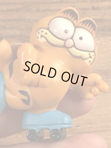 ローラースケートのガーフィールドのヴィンテージPVC製フィギュア