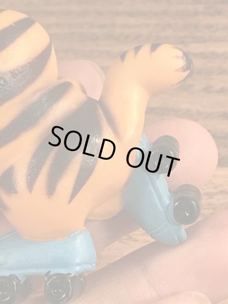 ローラースケートのガーフィールドのビンテージPVCフィギュア