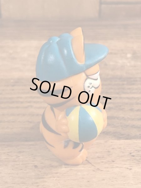 ビーチバレーのガーフィールドのビンテージPVCフィギュア