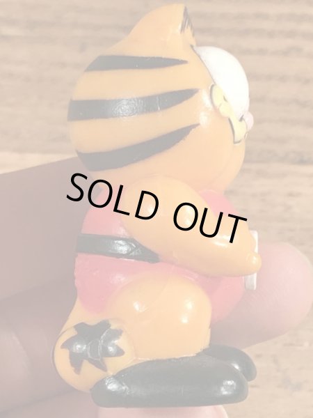 レスリングのガーフィールドのヴィンテージPVC製フィギュア